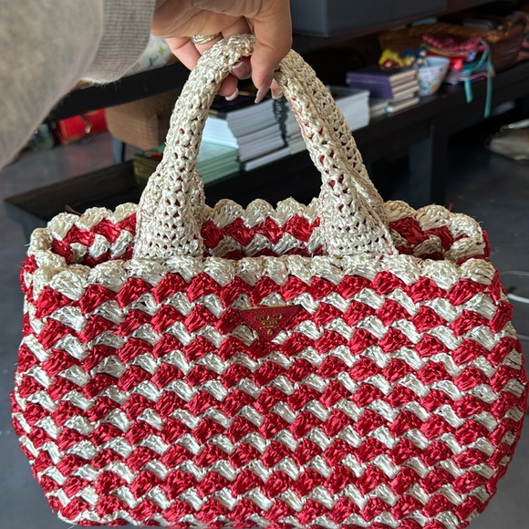 Prada Handbags - Prada raffia